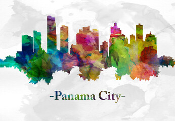 Fototapete - Panama City skyline