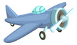 © ONYXprj - Vintage plane in cartoon style. Child airplane toy