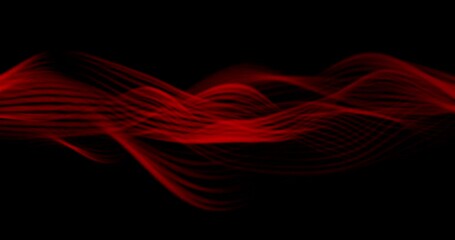 Wall Mural - Abstract red wavy minimal background