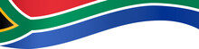 Corner Waving South Africa  Flag  Isolated  On Png Or Transparent Background,Symbol Of South Africa,template For Banner,card,advertising ,promote,and Business Matching Country Poster, Vector