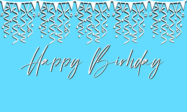 Happy birthday greeting card with lettering design