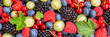 Berries fruits berry fruit strawberries strawberry blueberries blueberry from above panorama