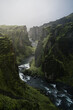 river through a canyon in iceland