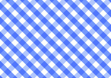 Blue Gingham Pattern. Texture From Rhombus/squares For - Plaid, Tablecloths, Clothes, Shirts, Dresses, Paper, Bedding, Blankets, Quilts And Other Textile Products. Vector Illustration