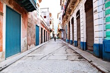 Narrow Alley In Havana, Cuba