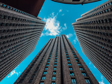 Low Angle View Of Modern Buildings Against Sky