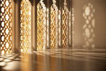 Islamic Night Light With Window Ornament Scene
