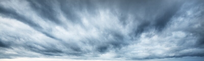clear blue sky after the storm. soft sunlight. panoramic image, texture, background, graphic resourc