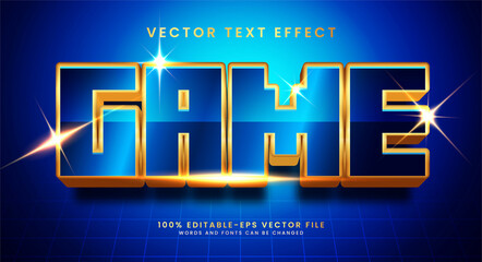 Wall Mural - Game asset 3D text effect, editable text style and suitable for game assets.
