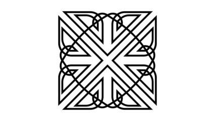 Poster - Celtic Art Knotwork Stencil