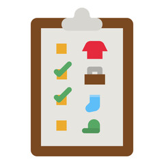 Canvas Print - checklist flat icon