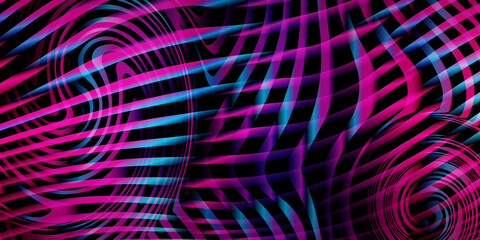 Wall Mural - Retro pattern background, trending cyberpunk background, 80s party background, lines pattern, gradient colorful texture, abstract Colorful techno backdrop, Futuristic gradient. cyberpunk style vector