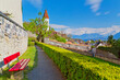 Blick auf die Stadt Thun, Schweiz