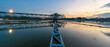 © tuastockphoto - Banner photo of water treatment plant with sunset