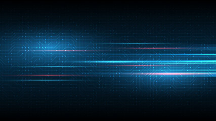 Wall Mural - technology background circuit board hi-tech communication concept innovation abstract background vec