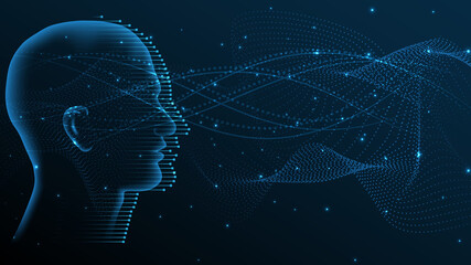 Wall Mural - artificial intelligence, ai technology background hi-tech innovation abstract background vector illu