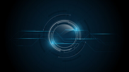 Wall Mural - technology background hi-tech communication concept innovation abstract background vector illustrati