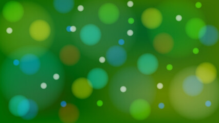 Poster - Transparent circular colored lights on a gradient background. Vector stock illustration.
