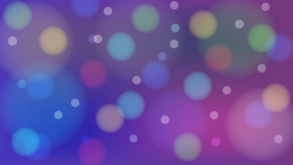 Poster - Transparent circular colored lights on a gradient background. Vector stock illustration.