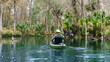 Man paddling in a Kayak