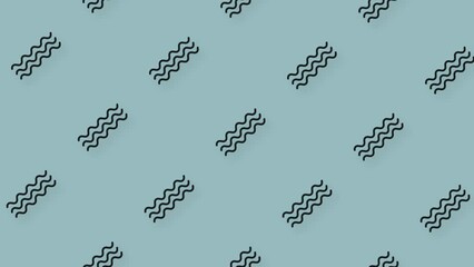 Poster - Pattern of geometric shapes in retro, memphis 80s 90s style. Animated vintage abstract background. Seamless pop art design. 4K video motion