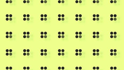 Poster - Pattern of black geometric shapes in retro, memphis 80s 90s style. Animated vintage abstract background. Seamless pop art design. 4K video motion