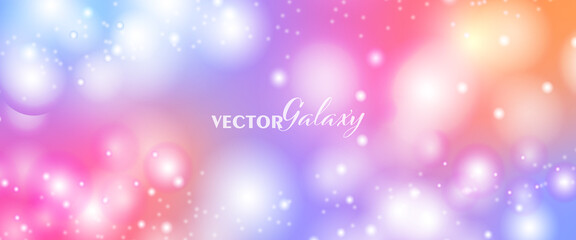 Wall Mural - space background. magical color galaxy with realistic nebula and lots of shining stars. infinite uni