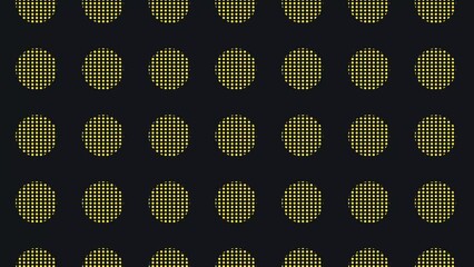 Poster - Pattern of geometric shapes in retro, memphis 80s 90s style. Animated vintage abstract background. Seamless pop art design. 4K video motion
