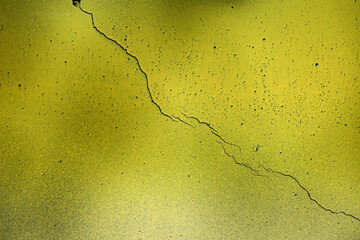 Sticker - yellow paint on concrete wall background