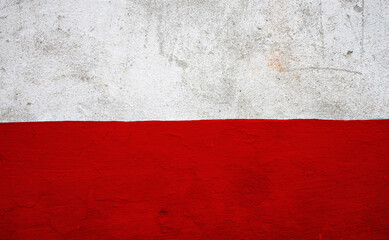 Wall Mural - Flag of Poland with old grunge texture