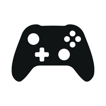 Video Game Controller Wireless Gamepad Icon Vector Illustration Silhouette