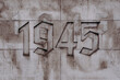 Napis na murze 1945
