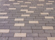 Block stone paving pattern on sidewalk or pavement