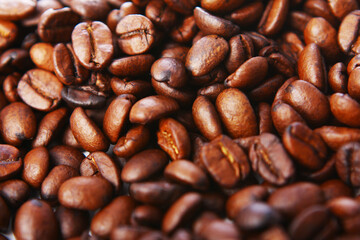 Coffee beans background