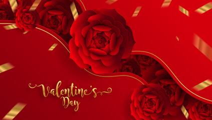 Wall Mural - Valentine's day concept background.
