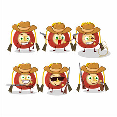 Sticker - Cool cowboy red bag chinese cartoon character with a cute hat