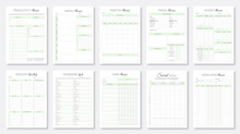 Minimalist Planner Pages Templates. Printable Life & Business Planner Set. Life And Business Planner 2022. Daily, Weekly, Monthly, Travel, Budget, Grocery, Password, Habit, Social, Medication Planner.