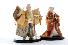 日本人形長寿のお祝いに飾られる高砂の老夫婦3
