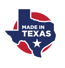 Sticker - made in texas logo