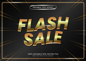 Poster - flash sale editable gold