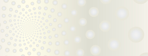 Wall Mural - Minimal abstract light neutral background template with golden ratio elements. Geometric website header or banner design with spiral circle fibonacci pattern.