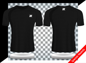 sport shirt template set ,T-shirt sport design ,Vector Soccer jersey mock up, football uniform sport shirt front and back model.