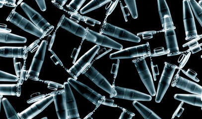 Sticker - plastic microtubes for medical and scientific genetic research