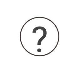 Sticker - Question mark icon rounded with circle 