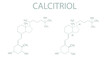 © Inna - Calcitriol molecular skeletal chemical formula.