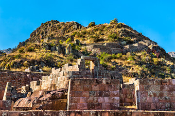 Poster - Inca ruins at Pisac in Peru