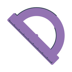 Sticker - protractor ruler icon