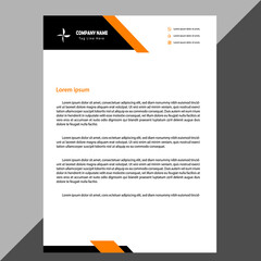 Wall Mural - Modern company letterhead Template Design vector.eps