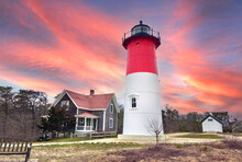 Nauset Lighthouse At Cape Cod National Seashore