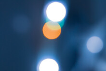 abstract light background. Close up of Philip Hue lights